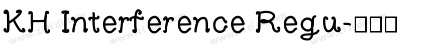 KH Interference Regu字体转换
